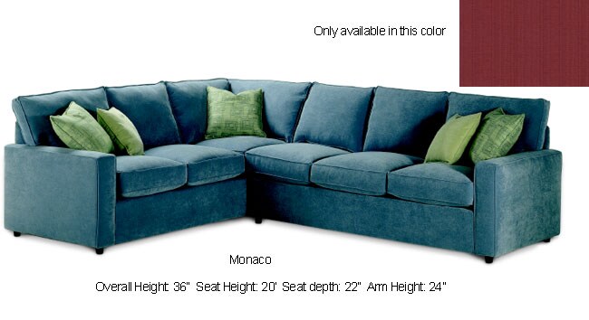 Monaco Cranberry Sectional Sofa Free Shipping Today Monaco Cranberry Sectional Sofa