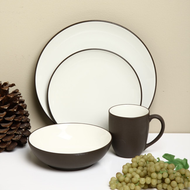 Noritake Colorwave 16-piece Chocolate Dinnerware Set - Free Shipping ...