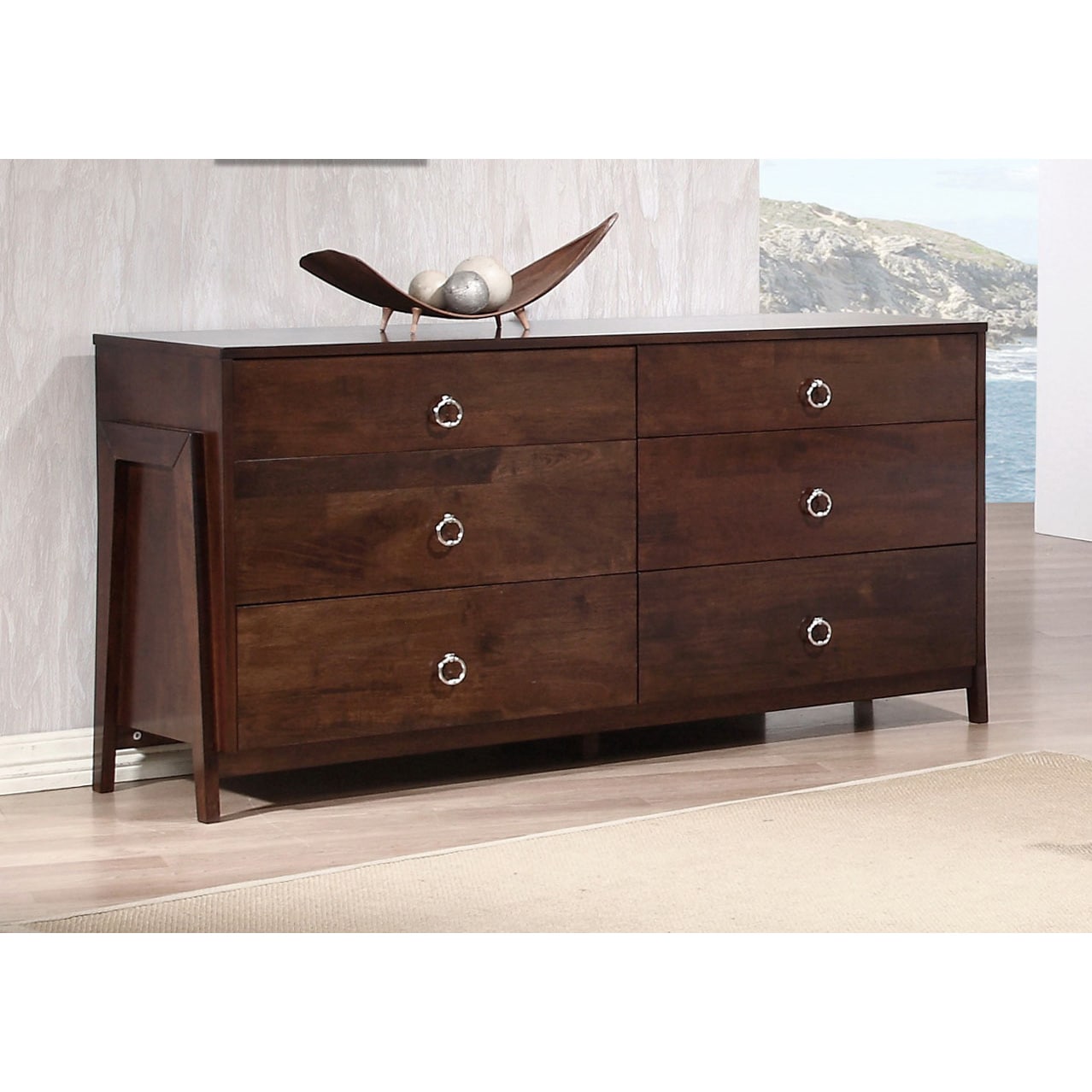 Kota Tobacoo Brown Six drawer Dresser Today $379.99 3.0 (2 reviews