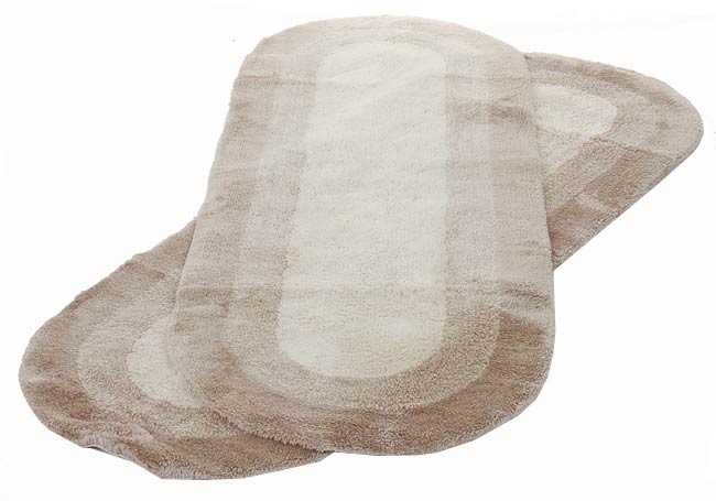 Regal Bathroom Rugs Furniture Set Of 2 Regal Ivory Taupe 22 X 59 Inch Oval Bath