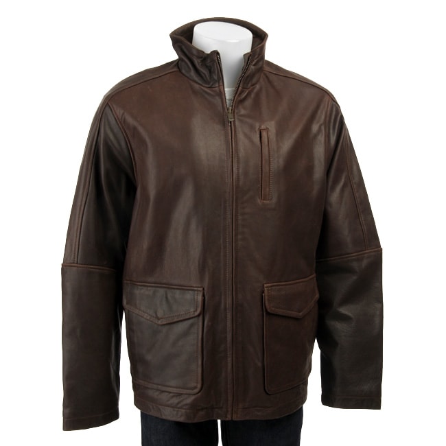 Columbia Men's Leather Jacket - Free Shipping Today - Overstock.com ...