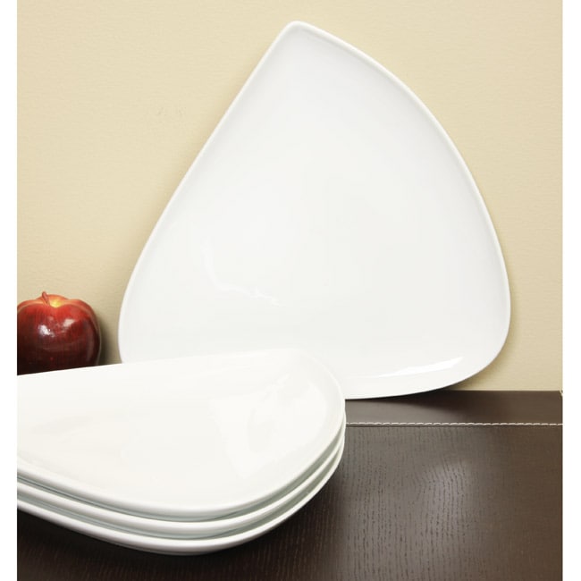 Denby Serve! 8piece Large Triangle Plate Set Free Shipping Today