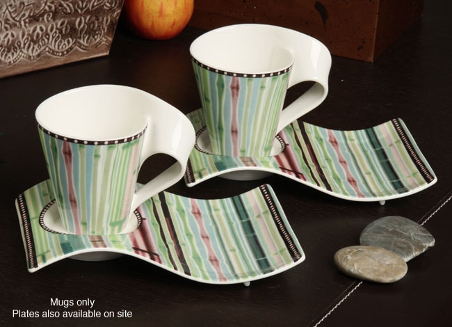 Villeroy & Boch New Wave Caffe Bamboo Mugs (Set of 6)  