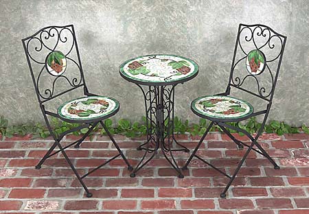tile bistro table talavera mosaic tile wrought iron bistro set shop free shipping today tile bistro table talavera mosaic tile wrought iron bistro set shop free shipping today