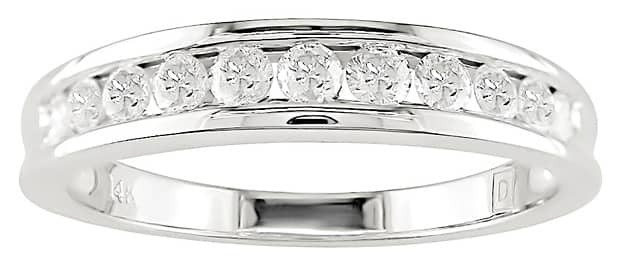 Miadora 14k Yellow Gold 1/2ct TDW Channel-Set Diamond Anniversary Band (G-H,I2-I3)