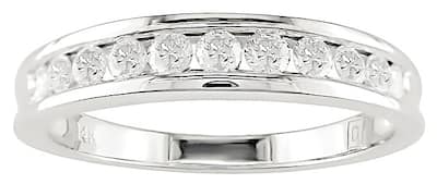 Miadora 14k Yellow Gold 1/2ct TDW Channel-Set Diamond Anniversary Band (G-H,I2-I3)