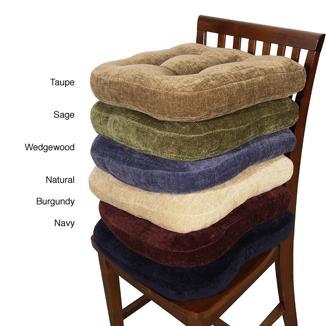 Chenille Non-slip Chair Pads (Set of 4) - Free Shipping On Orders Over