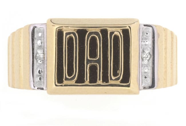 10 kt. Diamond DAD Ring  