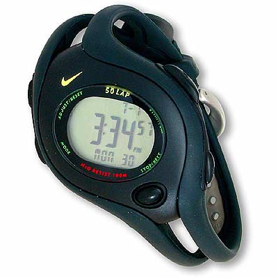 Nike Triax 50 Womens Aluminum Black Digital Watch