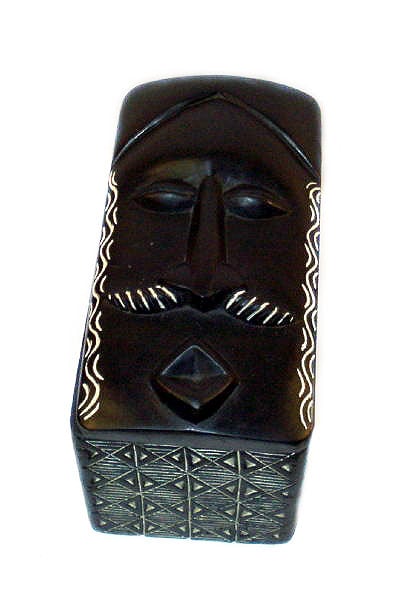 African Mask Jewelry Box (Ghana)  