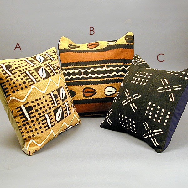 African Mudcloth Pillow (Ivory Coast)  