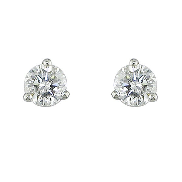 Platinum 1/2 carat diamond studs (G H, I1 I2)  