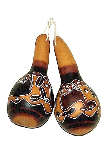 Maracas Mate Gourd Instrument (Peru)  
