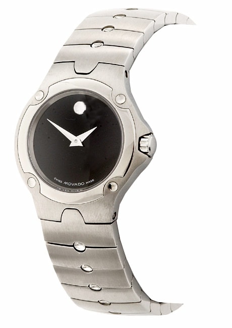 Movado Sports Edition Womans Black Dial Watch  