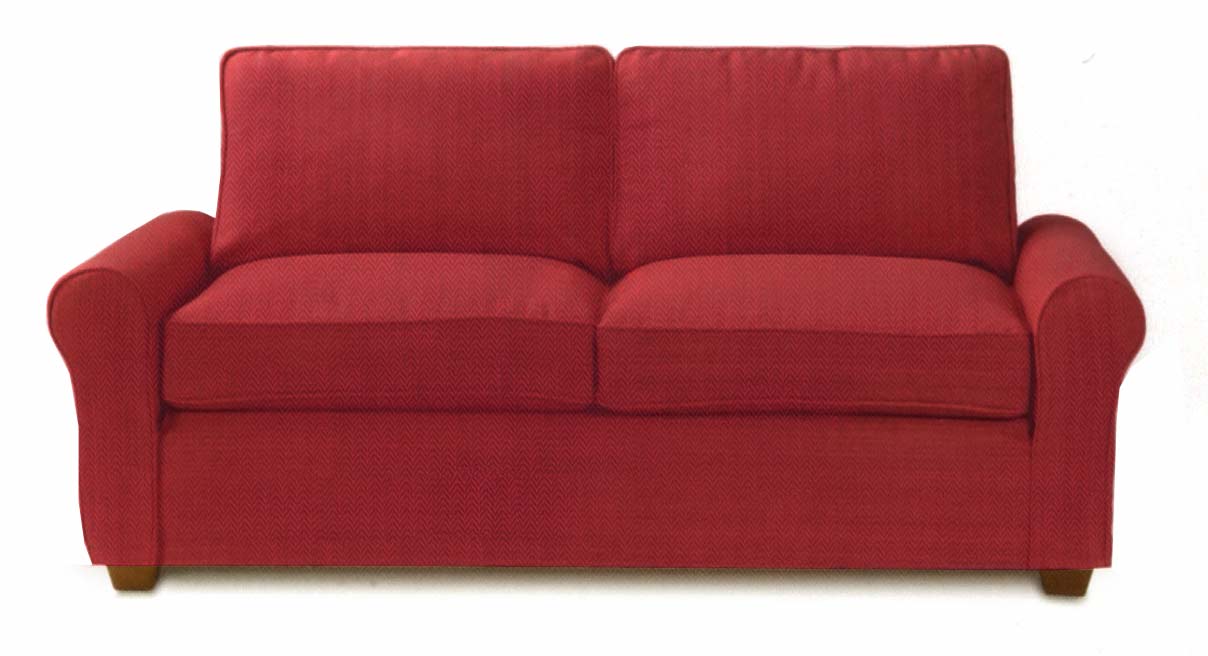 beech mountain cranberry stationary leather sofa
