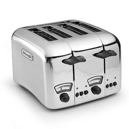 Delonghi CT400 Chrome 4 slice Toaster  