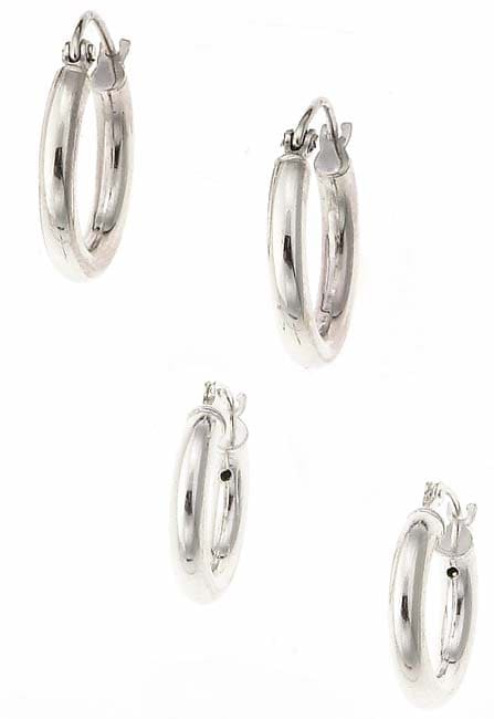 Tressa Sterling Silver Hoop Earrings (Set of 2 Pair) Today $31.99 4.5