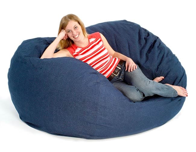 Denim 6 foot Comfort Bean Bag  