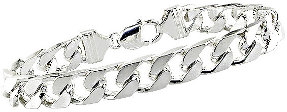 Sterling Silver Mens Bracelet (Set of 3)  