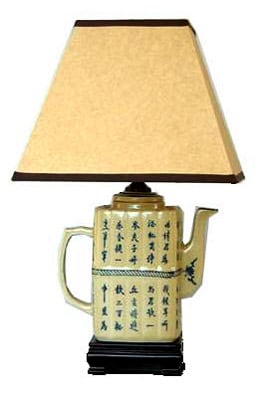 Blue and White Teapot Lamp (China)  