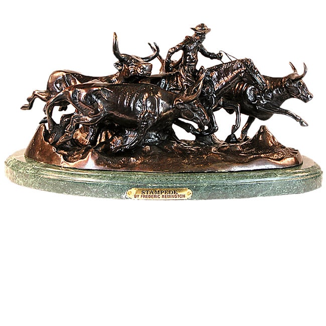 Stampede Bronze Remington Statue  