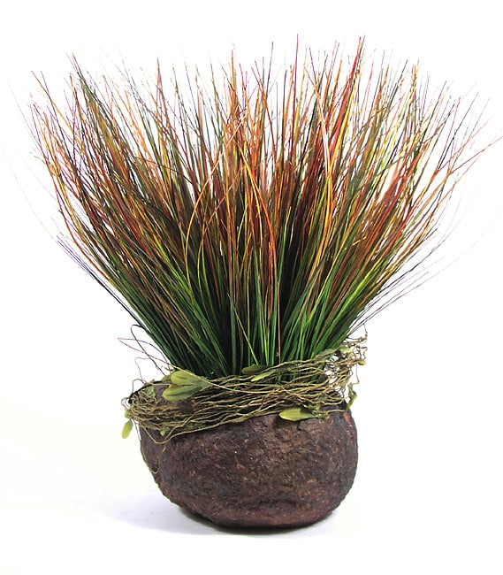 Potted Silk Onion Grass Plant  