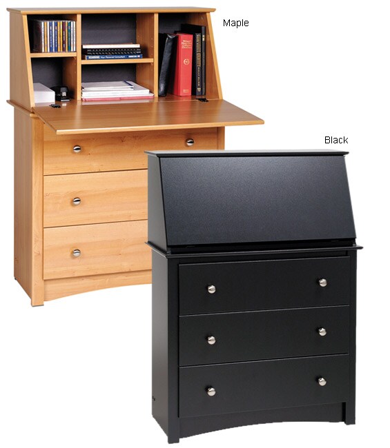 Shop 3 Drawer Secretary Desk Overstock 1106251