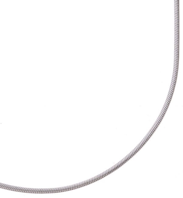 14k White Gold 18 inch Snake Chain (1 mm)