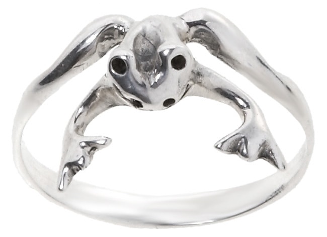 Sterling Silver Frog Ring  