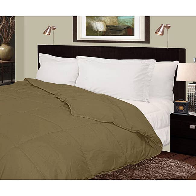 Lightweight 230 Thread Count Sage Microfiber Down Comforter
