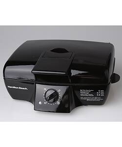 Hamilton Beach 25275 Express Indoor Contact Grill - Black, Grills in 10  minutes or less for quick