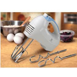 5 Speed 150 Watt Electric Hand Mixer in Turquoise - Bed Bath & Beyond -  37452810