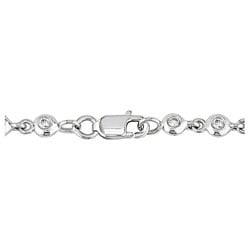 14k White Gold 7ct TDW Diamond Lariat Necklace