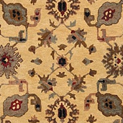 Nourison Hand Knotted Tahoe Gold Wool Rug (8'6 x 11'6) Nourison 7x9   10x14 Rugs