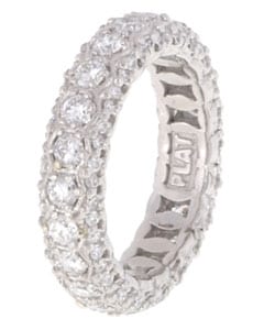 Tacori Platinum 2ct TDW Diamond Engagement Band (G, VS)   