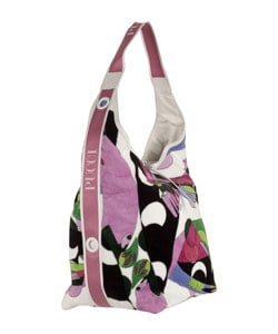 Emilio Pucci Oversized Terry Cloth Shoulder Bag