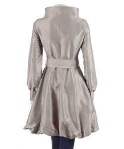 Coffee Shop Belted Taffeta Jacket - Thumbnail 1
