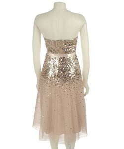 BCBG Max Azria Strapless Sequined Dress - 10683210 - Overstock.com ...