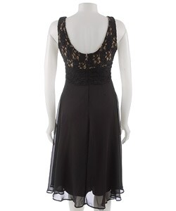Connected Apparel Sleeveless Black Dress  