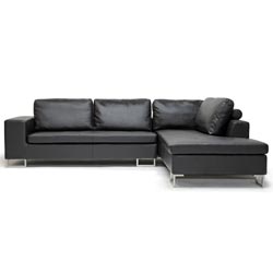 preview thumbnail 2 of 1, Thane Bi-cast Leather 2-piece Sectional Sofa