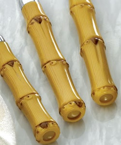 preview thumbnail 2 of 1, Gibson 40-piece Island Bamboo Flatware