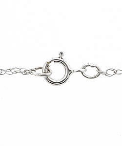 10k White Gold Diamond Swirl Cross Necklace - Overstock - 2599621