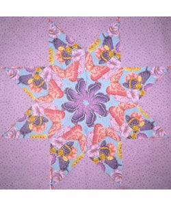 preview thumbnail 2 of 1, Blue Butterfly Fabric Kit 12 Quilt Blocks