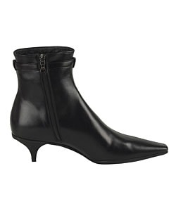 boots shoes buckle prada ankle leather clothing