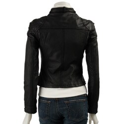 black michael kors leather jacket