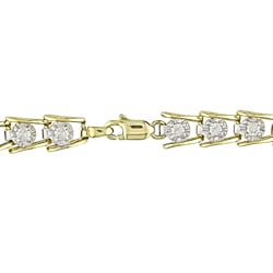 10k Gold 1ct TDW Diamond Tennis Bracelet (I J I3)  