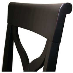 Tuscana Solid Wood Black Dining Chair (Set of 2)  