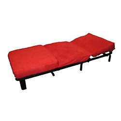 Stella Futon Chair Bed with Red Mattress and Cover ...