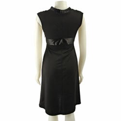 Eva Franco Womens Black Ribbon Dress  