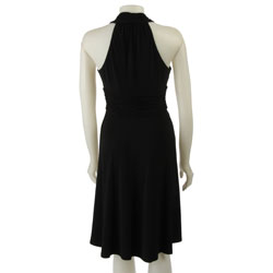 Shop Evan Picone Women's Twist-front Halter Dress - Free Shipping Today ...
